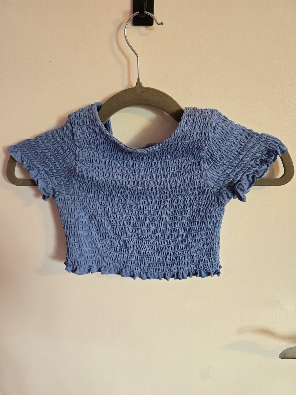 George Girls' Blue Smocked Top - Size 7-8 (M)